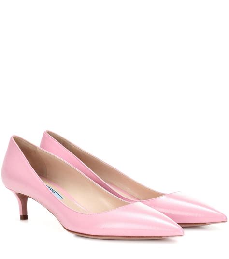 prada pink baby jane leather and rubber shoes|ladies prada shoes.